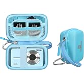 Tourmate Hard Storage Case for CAMKORY/VAHOIALD/QONGUDS/Fleafer/WONNIE/VYNCS/SMARTKLIK/Rovemre/YiFuar/Focusify/Canon PowerShot 180 190/Sony DSCW800 830 Digital Camera(Case Only) (Light Blue)