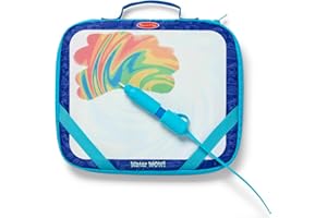 Melissa & Doug Water Wow! Take-Along Reusable Color-Reveal Drawing Set Mess-Free Multi-Activity Pad with Water PenTravel Toy 