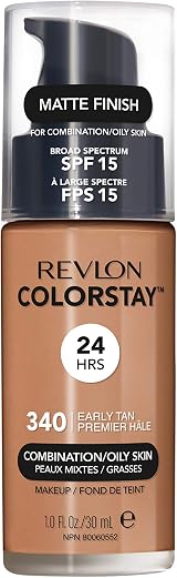 Revlon ColorStay Liquid Foundation SPF 15 340 Early Tan 30 ml for Oily Skin view 1