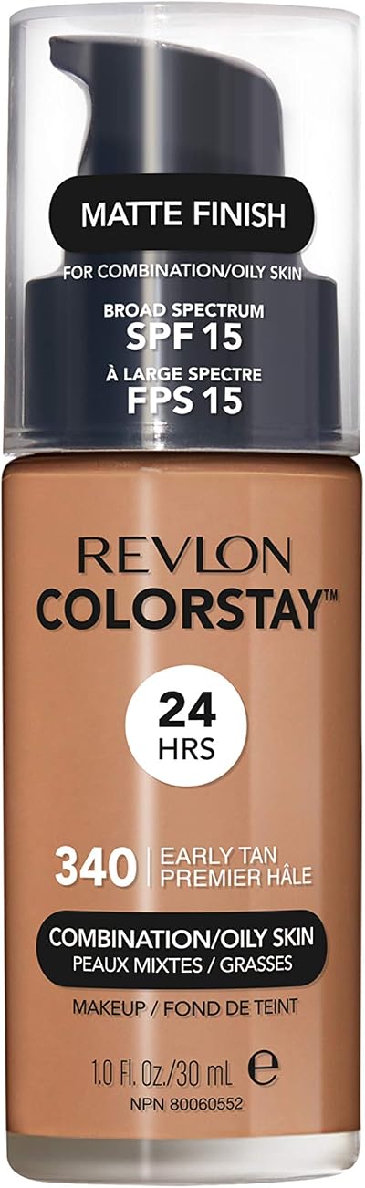 Revlon ColorStay Liquid Foundation SPF 15 340 Early Tan 30 ml for Oily Skin