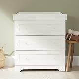 Tutti Bambini Rio 3-Piece Nursery Set White - 2-in-1 Cot Bed, Dresser & Wardrobe view 6