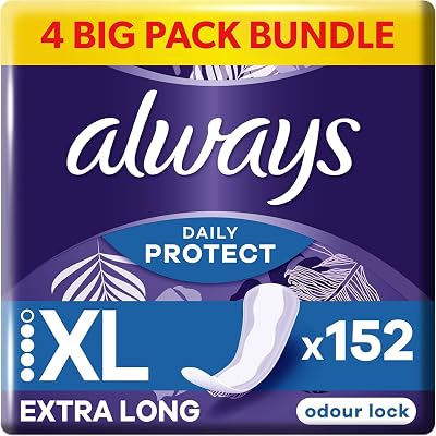 Always Daily Protect Extra Long Panty Liners 38 Odour Lock Side Barriers