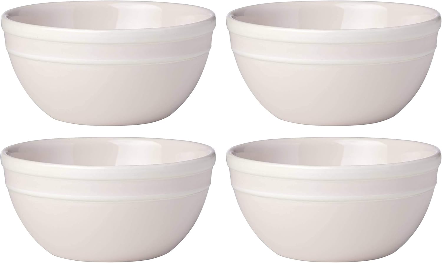Kate Spade New York 879426 Sculpted Stripe Blush All Purpose Bowls, Set of 4