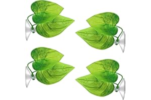 URATOT 4 Pack Betta Fish Leaf Pad Simulating The Natural Habitat for Betta Spawning Grounds Breeding Resting Bed