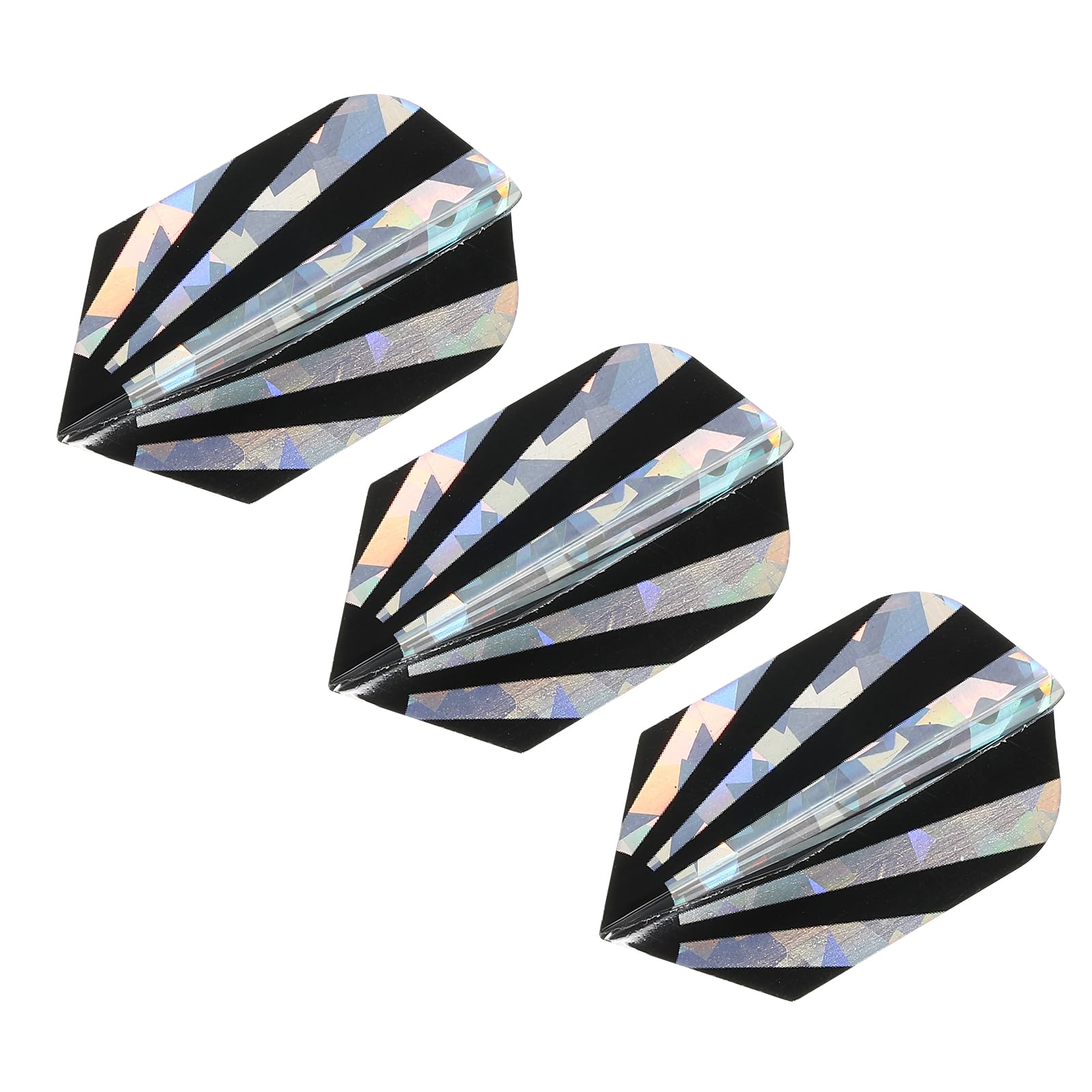 PATIKIL Slim Dart Flights, 3 Pack PET Unique Design Dart Accessories for Steel Tip Dart and Soft Tip Darts, Black