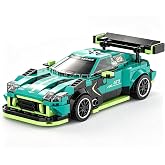 Xbert GT‑Style Race Car Building Block Set for Play or Display, 333PCS | Classic British Green Sports Car Model Kit, Collectible Vehicle Toy for Home or Office Decor, Gift for Birthdays, Christmas
