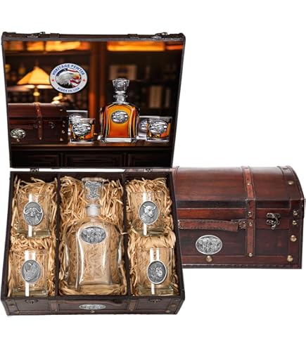 Amazon.com: Heritage Pewter Four Wolves Heritage 醒酒器| 25 盎司