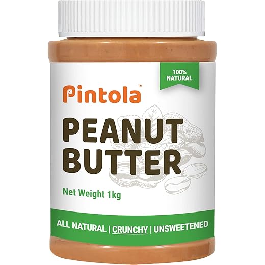 Pintola All Natural Peanut Butter (Crunchy) (1 kg)