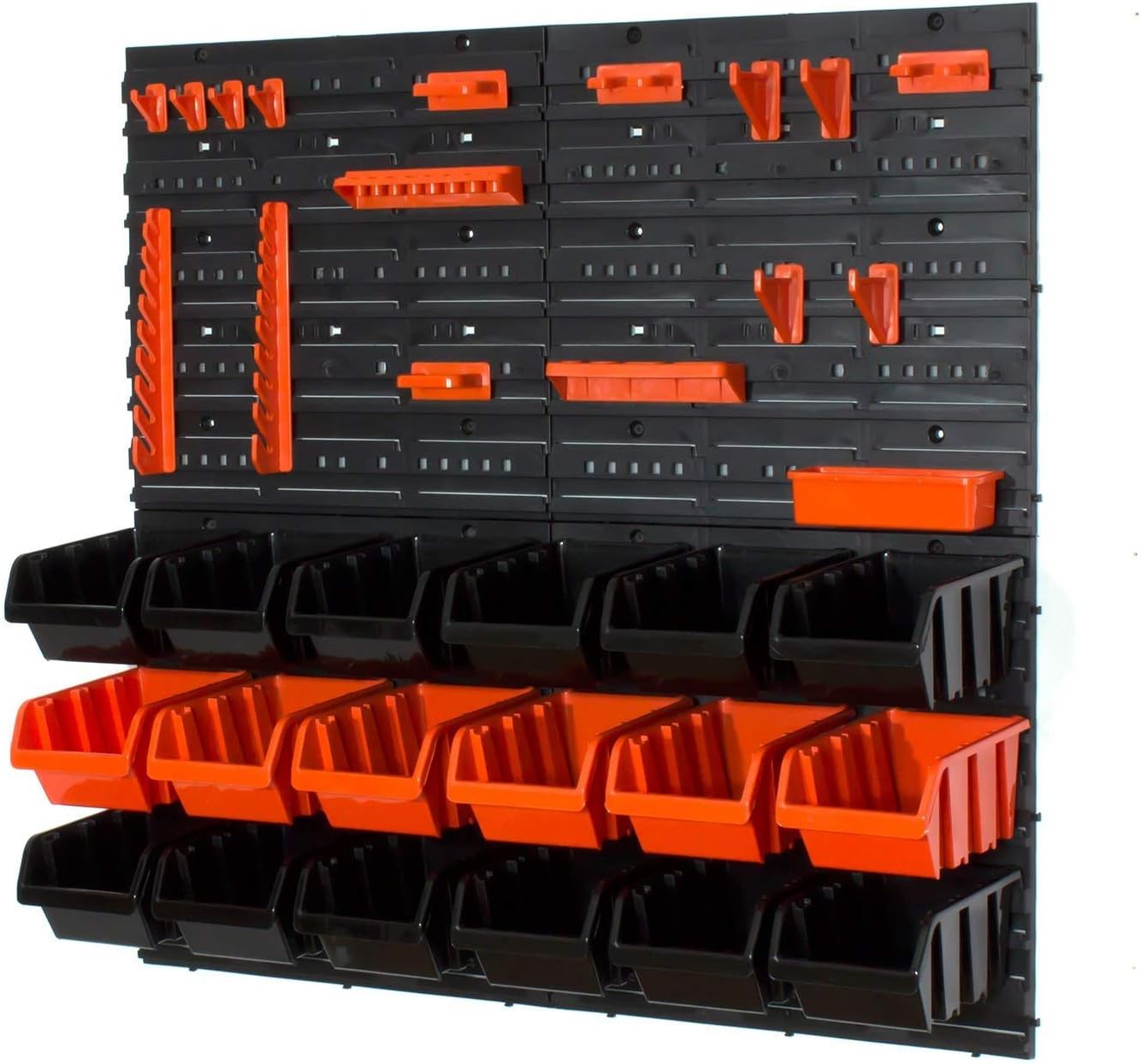 Set of 18 black/orange M size INBox storage bins louvre Amazon.co.uk