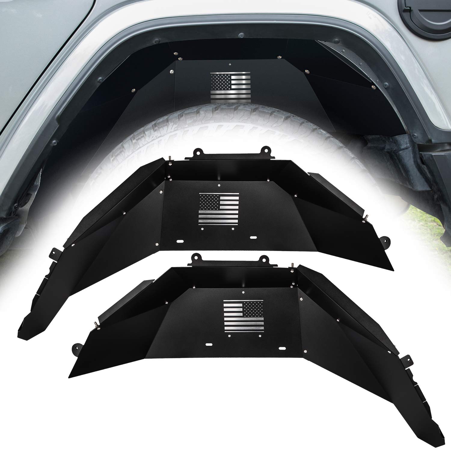 Rear Inner Fender Liners For 20182019 Jeep Wrangler JL JLU Off Road