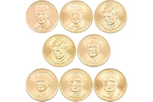 PROFILE COINS & COLLECTIBLES 2015 P&D Presidential Dollar 8 Coin Set BU Uncirculated Mint State $1