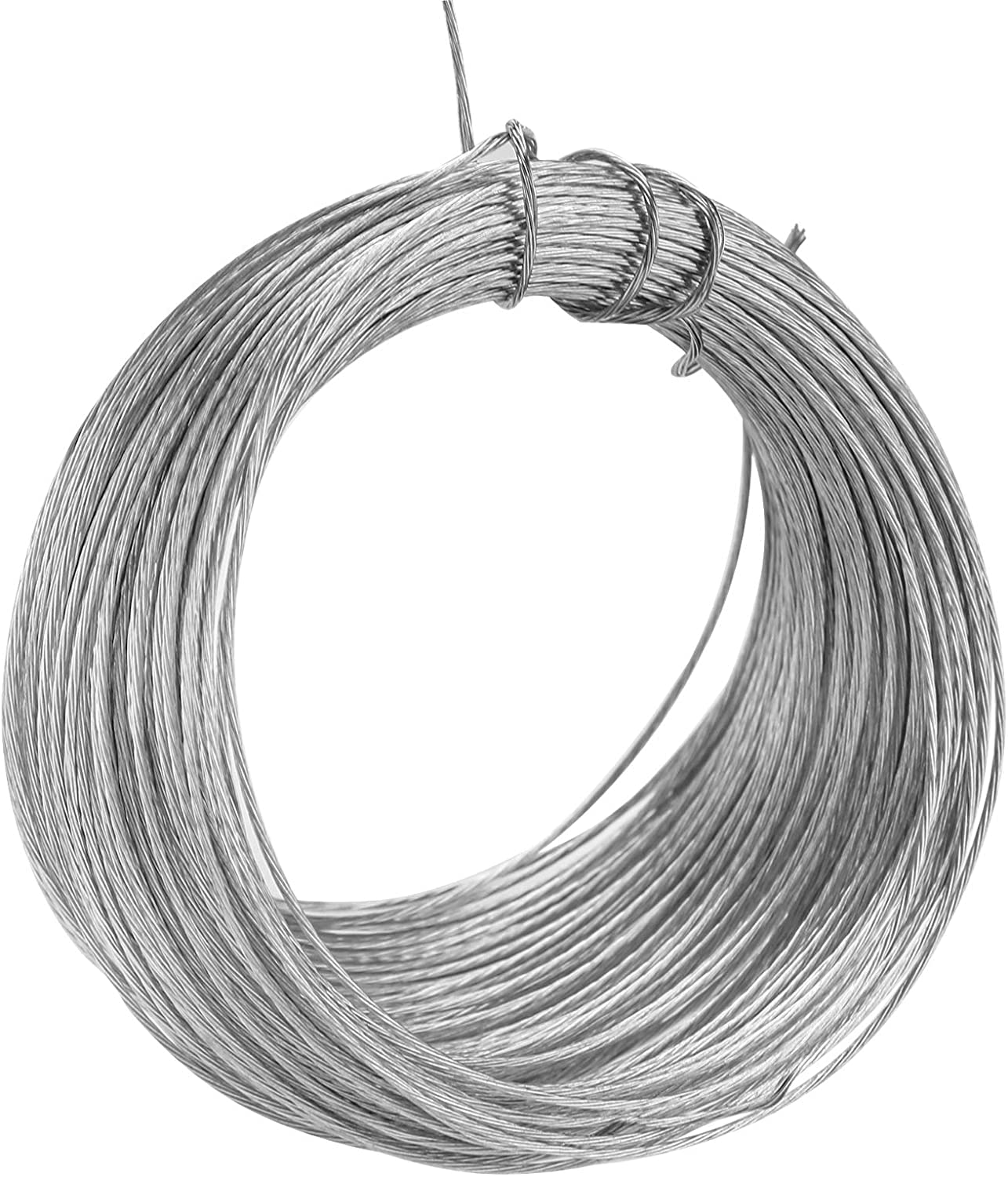 SAVITA 100 Feet (30m) Picture Hanging Wire Metal Wire Photo Frame Hanging Wire for Mirrors Clock Art Work