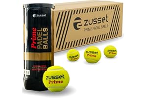 ZUSSET Padel Balls PRIME 2025 (1, 3, 6 & 40 Pack) | High Pressure & Speed Response for Explosive Shot | Reinforced Felt Extended Durability & Accuracy | Tournament-Ready Padel Ball for Pro Competition