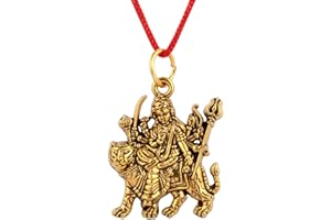 Rudra Empire Maa Durga Devi Religious Goddess Pendant for Men Women, Free Size, Brass, No Gemstone
