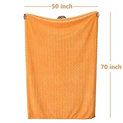 Vessia Flannel Fleece Throw Blanket(50x70 inch), 3D