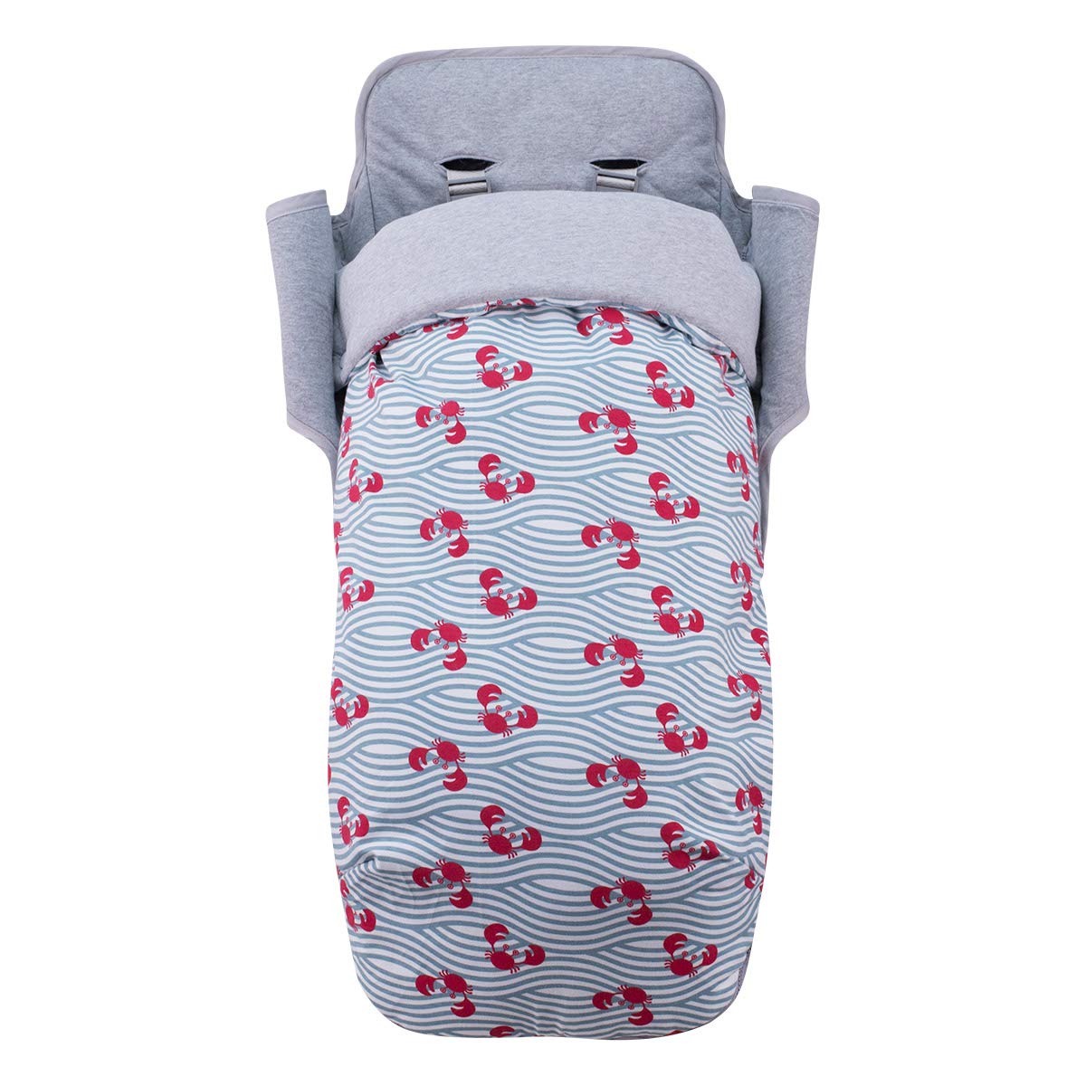 JYOKO KIDS Waterproof Footmuff For Stroller Compatible with Maclaren Pushchairs (Crabby, Cotton)