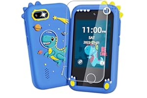 Eastonec Dinosaur Toys for Kids 3-5 Kids Smart Phone Boys for 3 4 5 7 6 8 10 Year Old Birthday Gift Ideas with 8G SD Card