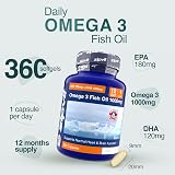 Zipvit Omega 3 Fish Oil 1000mg 360 Softgels EPA 180mg DHA 120mg view 5
