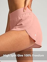 Soothfeel High Waisted Athletic Running Shorts for
