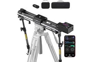 Zeapon Micro4 E700 Double Distance Motorized Camera Slider, High-Speed Low Noise Motor 10-26Lbs Payload, 30''/77cm Compact Slider with Carrying case, LCD Screen, App Control, Smooth Damping Design