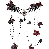 MOSTORY Fairy Flower Crown Headpiece - Floral Elf Crown Woodland Flower Circlet for Women Renaissance Renfaire Halloween