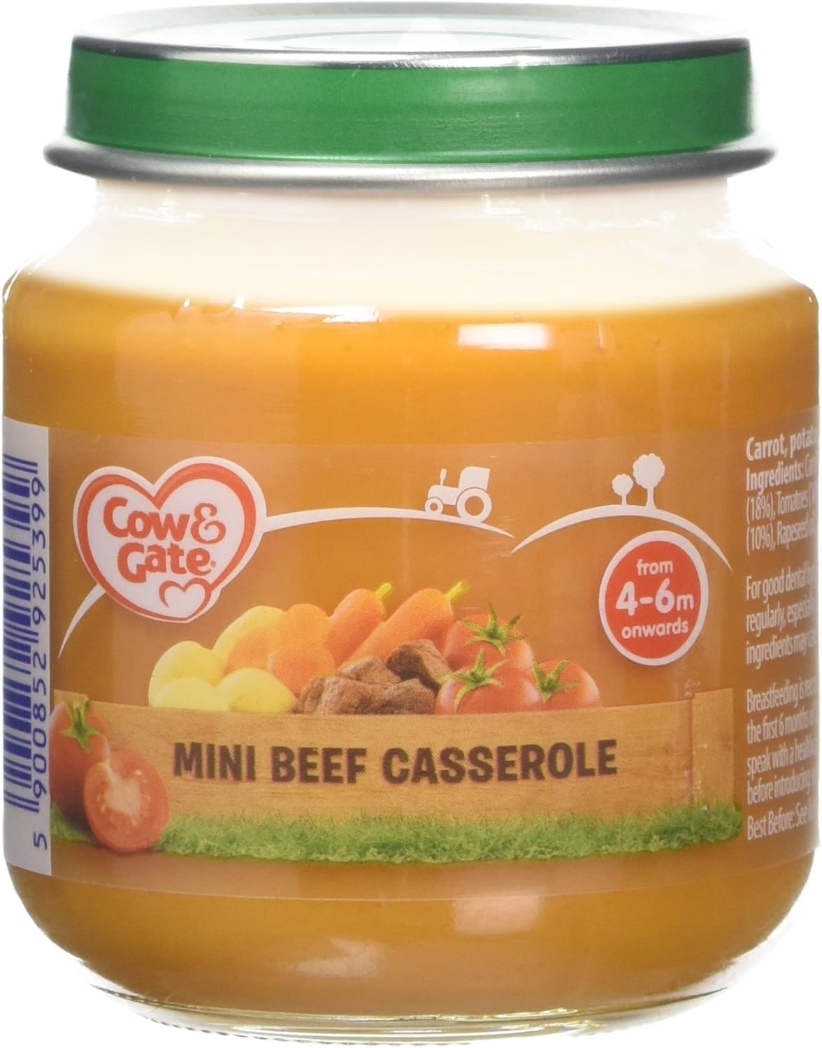 Cow & Gate Mini Beef Casserole from 4 to 6 Months Onwards Baby Food Jar