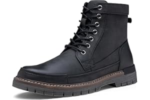 Jousen Mens Boots Casual Motorcycle Boot for Men Chukka Zipper Combat Botas Para Hombre Fashion