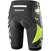 Men's Cycling Shorts Anti-Slip Leg 4D Padded Bike Shorts with 3-Pockets Breathable Biking Bicycle Motorcycle Half-Pants