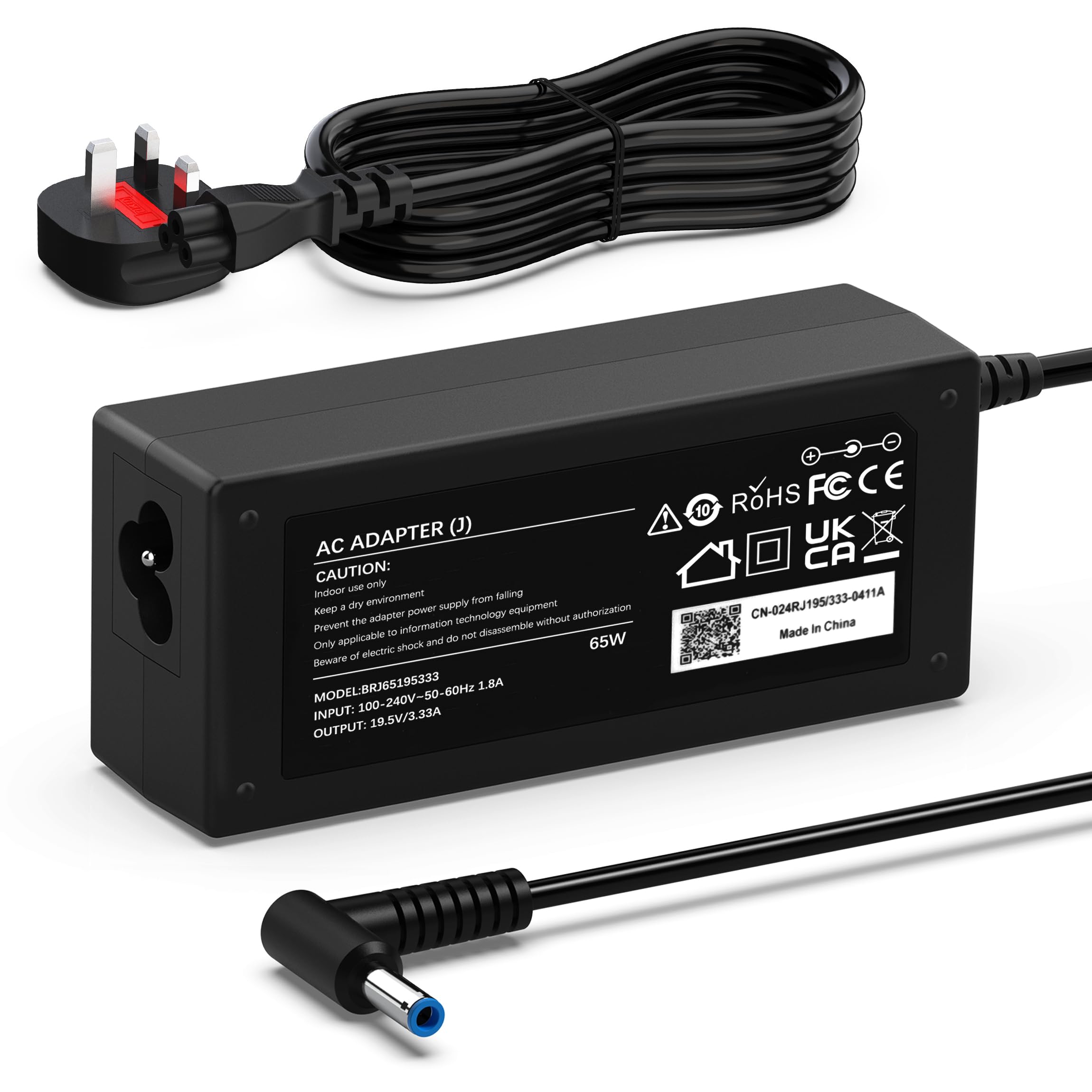 65W Laptop Charger Compatible with HP EliteBook, Pavilion, Chromebook, ProBook, Envy, Spectre, Stream, 250 G6, 255 G7, 741727-001 710412-001 and more Power Supply Adapter(4.5 X 3mm)