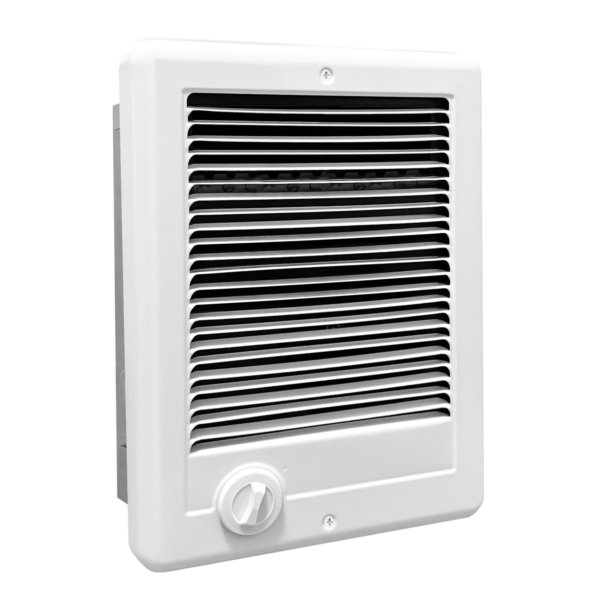 Photo 1 of Com-Pak Electric Wall Heater Complete Unit with Thermostat, High Capacity 5120/3840 BTU, 240 Volt, 1500 Watt (Model: CSC152TW, Part: 67506), White