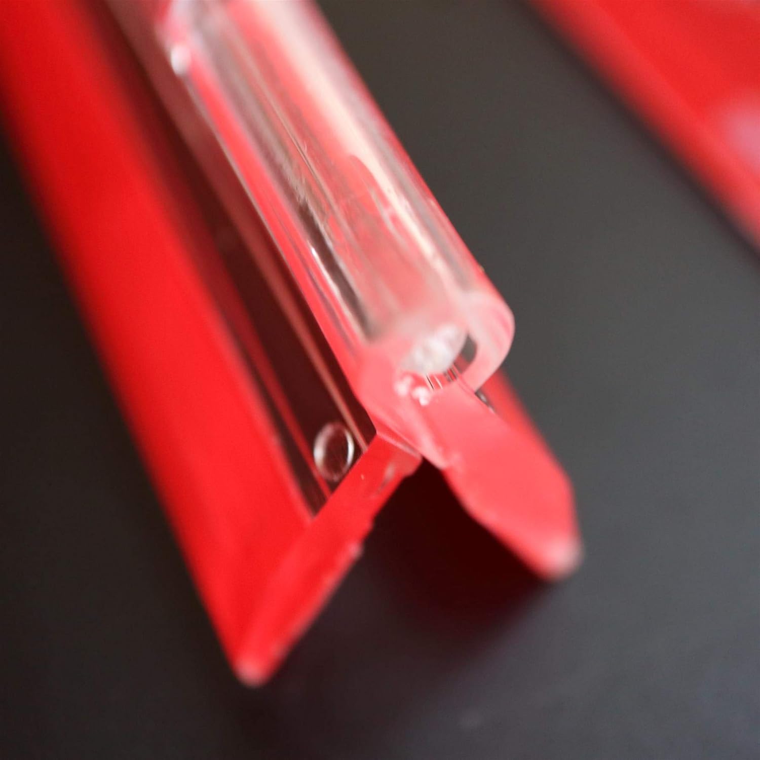 4X Acrylic Hinges – No Glue Required. Transparent Clear Plastic Acrylic 300mm, Self Adhesive - Image 4