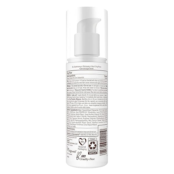 HAWAIIAN TROPIC SKIN NOURISHING MILK MINERAL SUNSCREEN LOTION SPF 30, 3.4OZ | TRAVEL SIZE SUNSCREEN ZINC OXIDE, SUN MILK, MINERAL SUNBLOCK SPF 30, OXYBENZONE-FREE, 3.4OZ