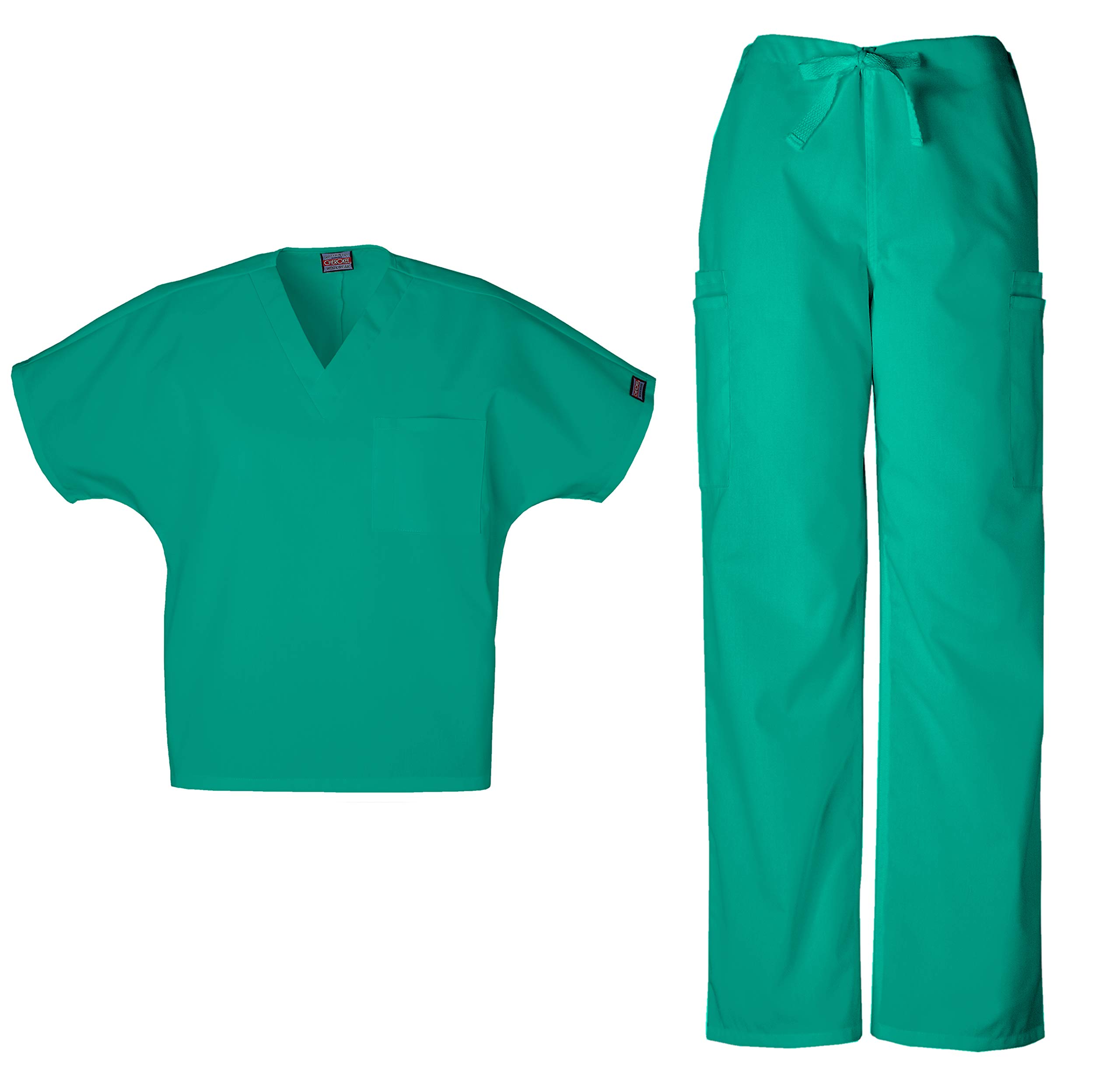 Cherokee Workwear Men's Dental/Medical Uniform Scrub Set 4777 VNeck