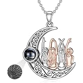 POPKIMI Sisters Birthday Gifts from Sister 925 Sterling Silver Sister Pendant Necklace Four Sisters Gifts