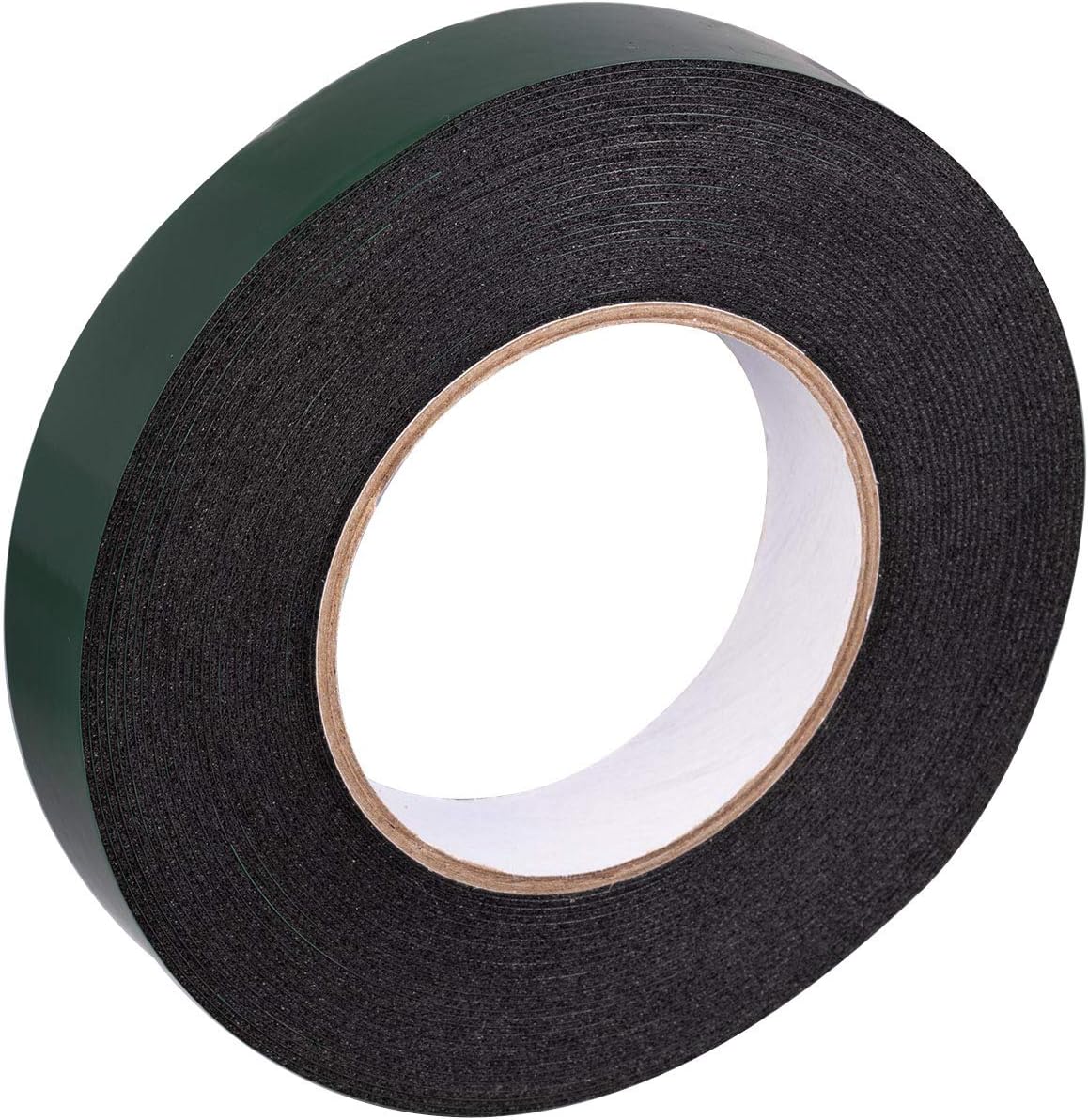 YoiYee 25mm x 10m Double Sided Foam Tape, Strong Sticky Adhesive Green Film Glazing Tape, PE Sponge Strip Sticky Mounting Tape, Black - Image 4