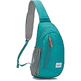 HALOVIE Anti Theft Crossbody Sling Bag RFID Travel Sling Backpack Lightweight Hiking Shoulder Chest Bag for Walking Work