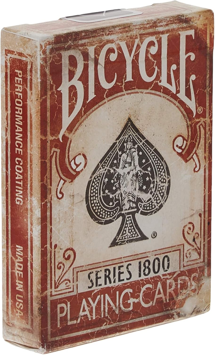 Bicycle 1800 Vintage Series Playing Cards by Ellusionist (RED