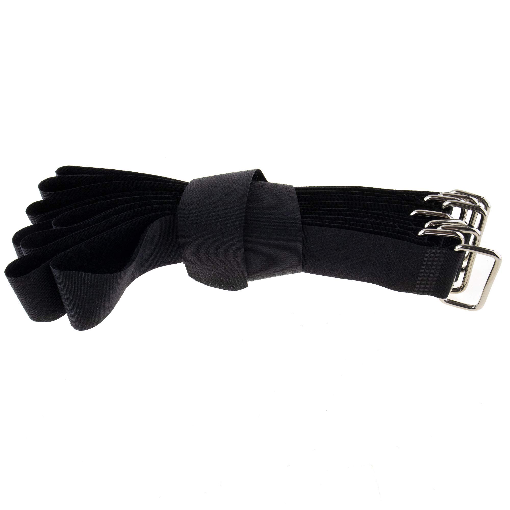 10x Velcro Cable Ties 400 x 30 Black Velcro/Velcro on Equilateral Velcro