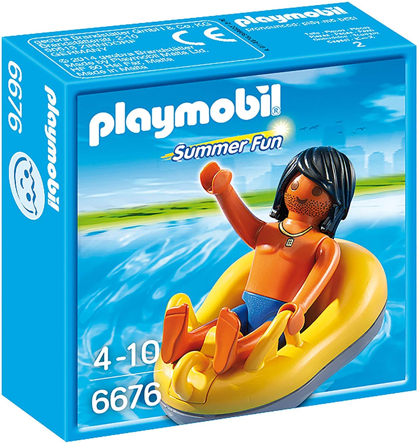Playmobil 6676 River-Rafting Tube, Fun Imaginative Role-Play, PlaySets Suitable for Children Ages 4+