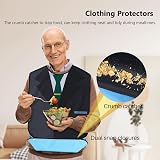 WenYa 3 Pack Adult Bibs for Men Waterproof Crumb Catcher 30x17.7 inches view 5