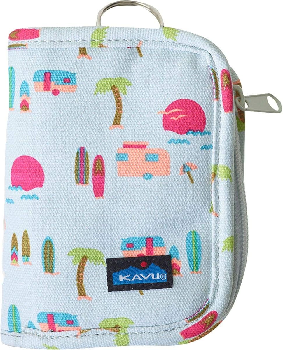 KAVU Zippy Wallet Bi Fold Zip Clutch With Removable Coin Pouch Berry Palette Amazon.ca