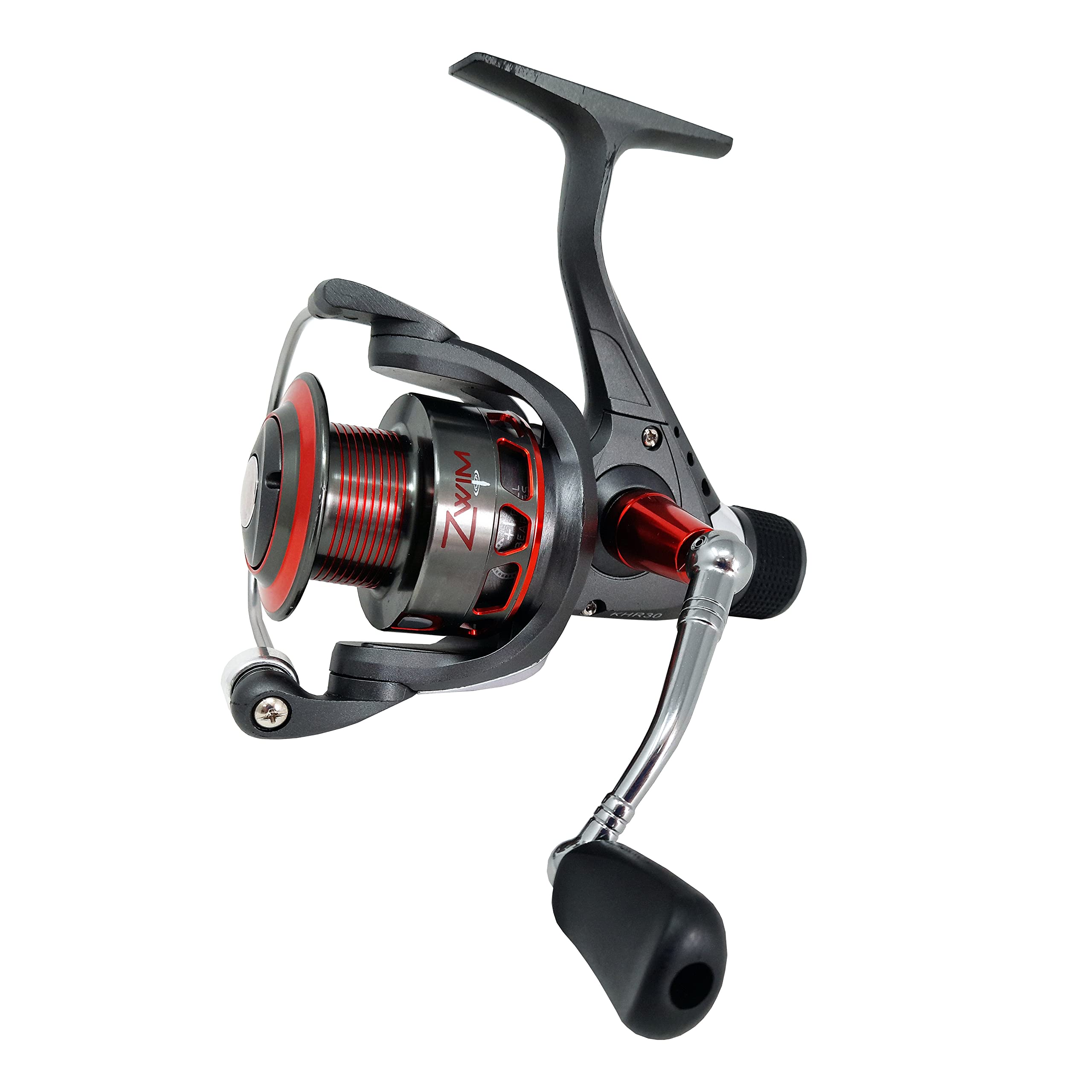 ZWIM - Rear Drag Fishing Reel Fixed Spool Spinning KHR50/5000-4 Japanese Ball Bearings (3 plus 1 BB) ABS Graphite Body 5.2:1 Gear Ratio with Diecast Long Cast Quick Release Aluminium Spool [11-0150]