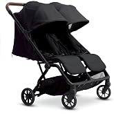 Weego Side by Side Double Stroller for Infant Toddler Lightweight Stroller | Twin Travel One-Hand Fold, Large Wheels, 173&deg; Near-Flat Recline, 29.8 in Wide, Black