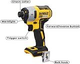 DeWalt DCF887N XR 18V 3 Speed Impact Driver Naked-Body Bare Unit view 3