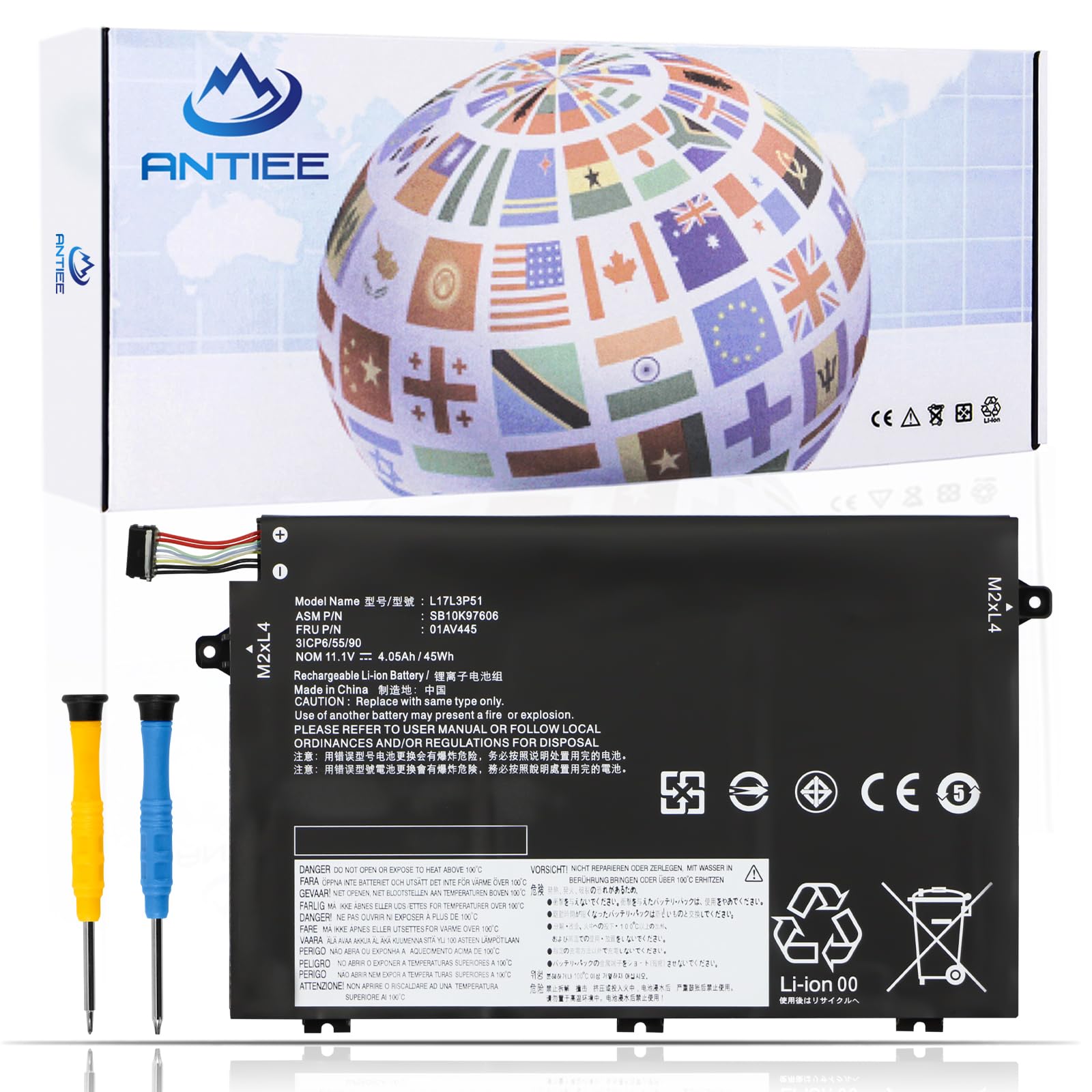 ANTIEE 01AV445 L17L3P51 Battery Compatible with