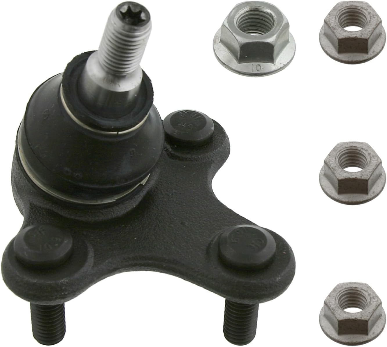 febi bilstein 36735 Ball Joint with lock nuts, pack of one
