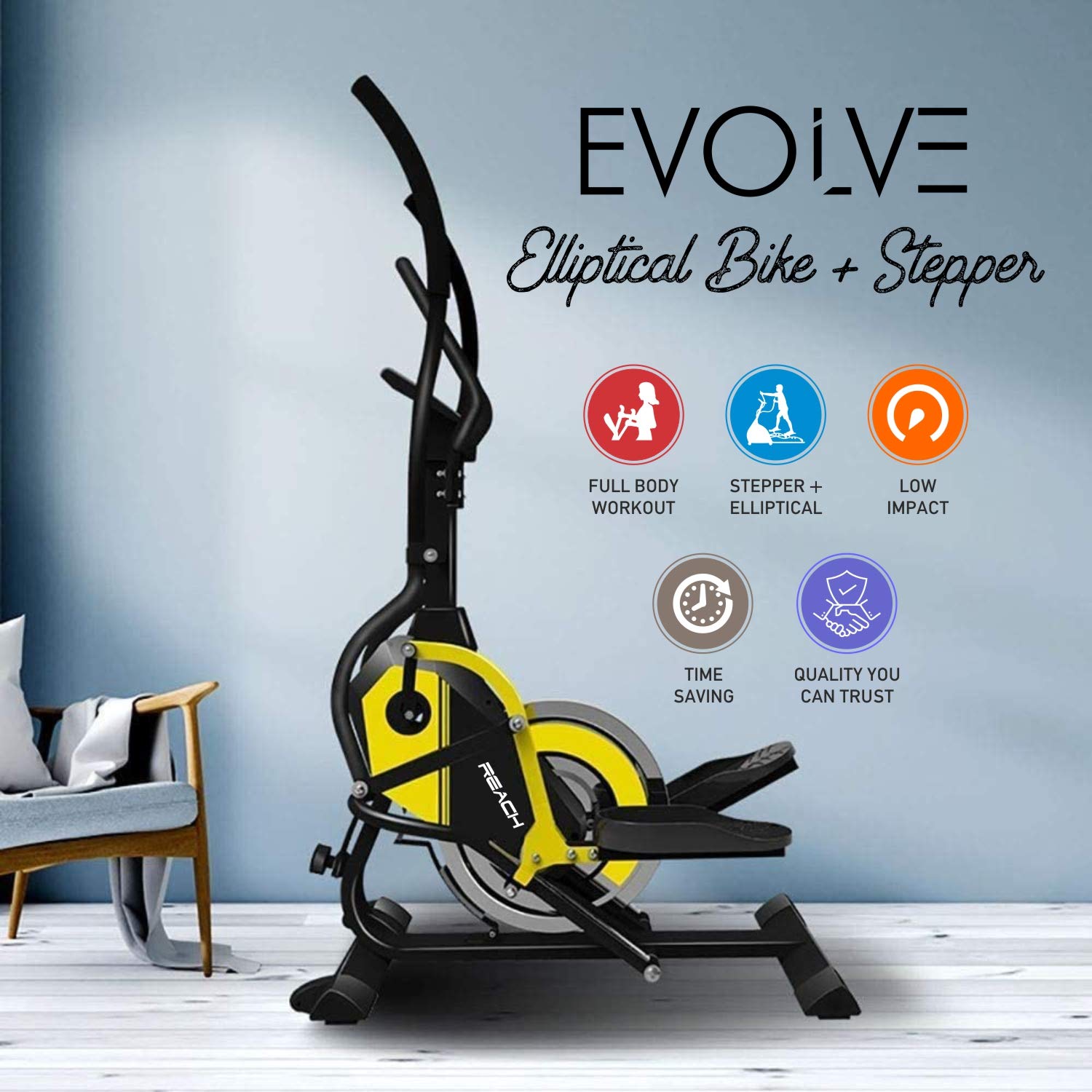 Buy Reach Evolve Elliptical Climber Cross Trainer + Stepper Best