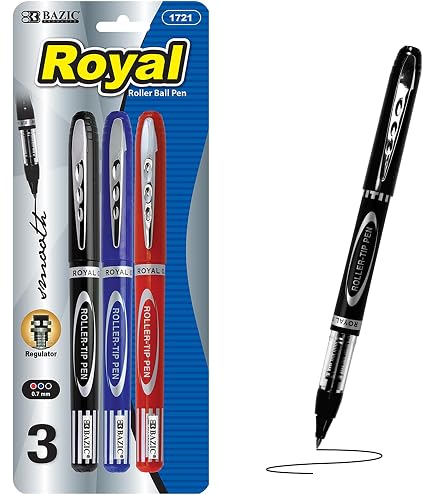 Amazon.com: BAZIC Forza Asst. Color Needle Tip Gel Pen with Metal