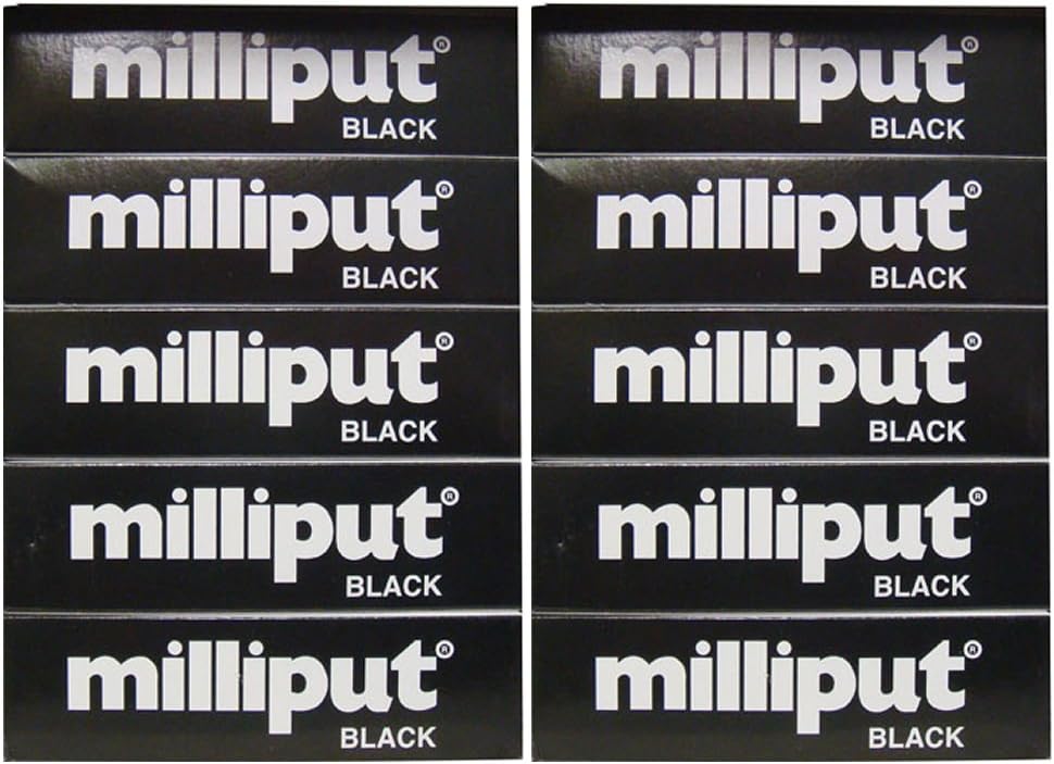 Milliput Epoxy Putty - Black 113.4g Kit - 10pk