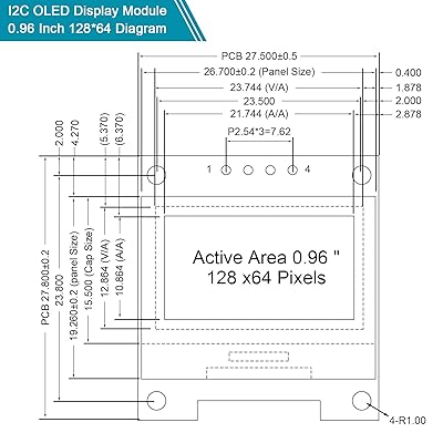 Buy 5 Piece 0 96 Inch Oled Module 128x64 Yellow Blue Ssd1306 Driver I2c Iic Serial Self Luminous Display Board Compatible With Arduino Raspberry Pi Online In Indonesia B08fd643vz